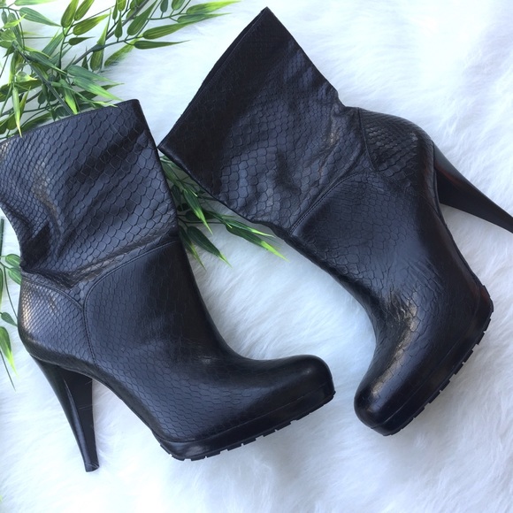 Cole Haan Shoes - Cole Haan Nike Air Kennedy Snakeskin Leather Boot